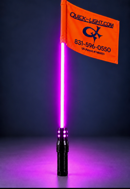 6 FT Fiber Optic Lighted Whip-New Generation Complete Kit.